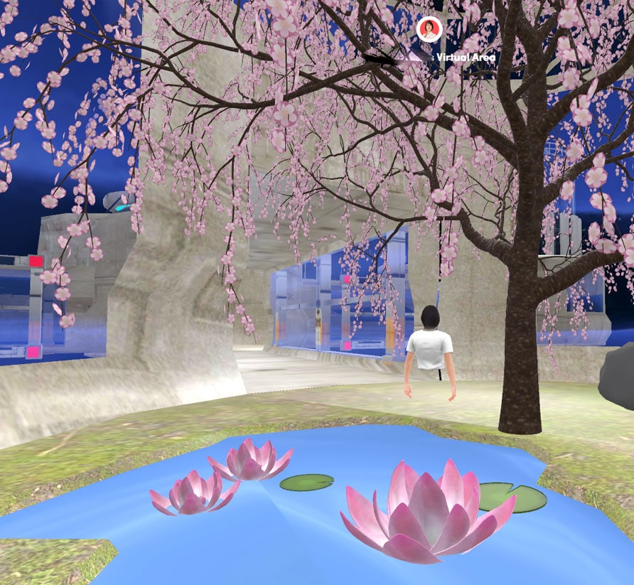 Spatial メタバースの桜